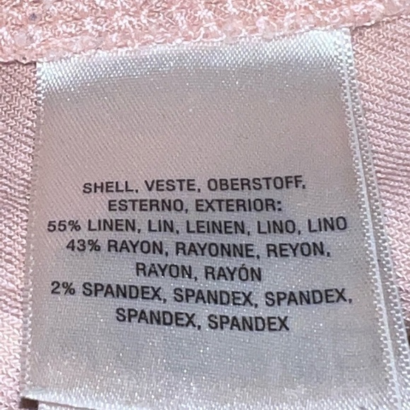 Anthropologie ELEVENSES Romy Paper Bag Waist Linen Blend Pants Pink Sz S - Picture 14 of 15